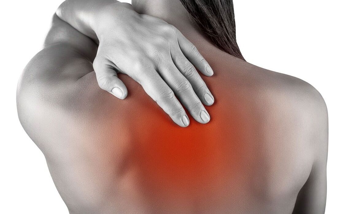 Lokalizacija bolečine v hrbtu je značilna za osteohondrozo torakalne hrbtenice